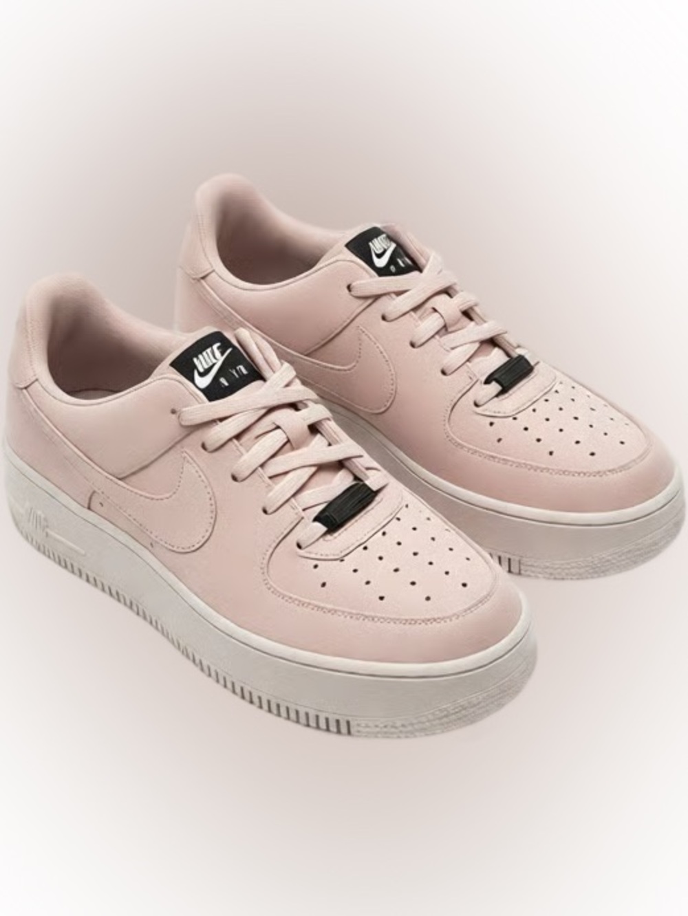 Nike Air Force 1 Sage Low Pink Suede Women’s Sneakers - Platform- Size 8